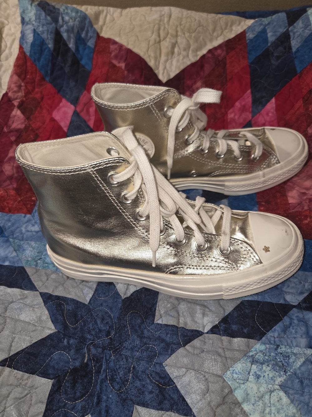 NEW Metallic GOLD ALL STAR High Top Converse  Sneakers